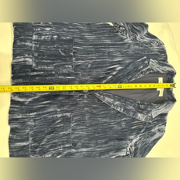 Treasure & Bond Women's Striped Velvet Blazer in Dark Gray - Picture 7 of 7